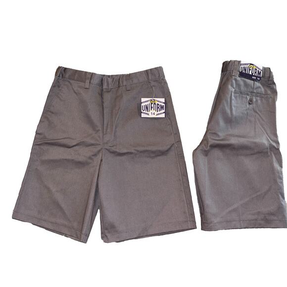 MJ Collection Grey School Uniform Shorts Size 14 Lot of 2 Shorts - Picture 1 of 9